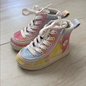 Billy Footwear tie-dye Colorful Toddler Kids High-Top Sneakers